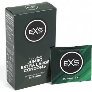 EXS Jumbo krabička 69mm kondómy XXL 12 ks