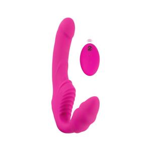 Strapless Strap-On - Strap-On Vibrator (Pink)