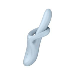 Satisfyer Heat Flex 4 - hrejivý silikónový vibrátor na klitoris (strieborný)