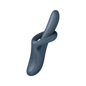 Satisfyer Heat Flex 4 - vibračný zahriaty stimulátor klitorisu (sivý)