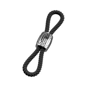 Rebel Heavy Rope - nastaviteľný krúžok na penis a semenníky (čierny)
