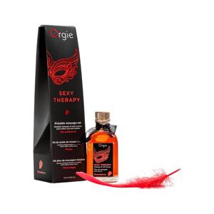 Orgie Sexy Therapy - masážny olej set - jahoda