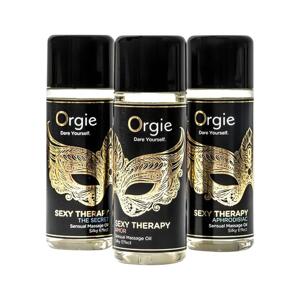 Orgie Sexy Therapy - zmyselný masážny olej set (3x30ml)