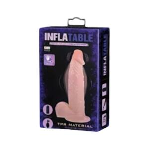 Nafukovací realistický vibrátor - prírodný vzhľad