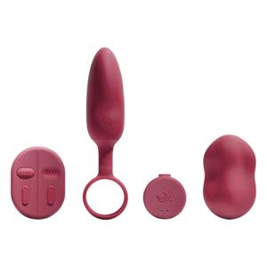 Platanomelón Mobi - 2-dielny vibrátor set - (červený)