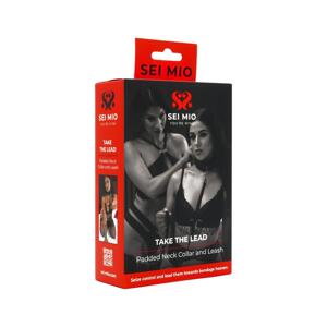 Sei Mio - Obojok s vodítkom (čierny)