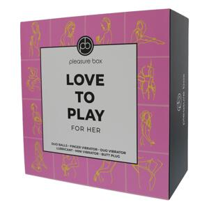 Potešenie Box Láska k hrám - Vibrátor set - 6 dielov (ružovo-fialový)