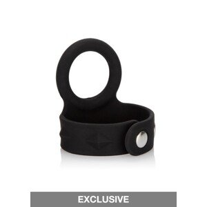 CalExotics Silicone Tri-Snap Scrotum Support Ring - Medium