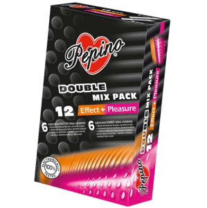 PEPINO Double Mix dráždivé kondómy 12 ks