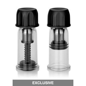CalExotics Nipple Play Vacuum Twist Suckers Black