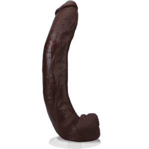 Dredd - Realistické ULTRASKYN dildo - 13,5 / 34 cm - Čokoláda