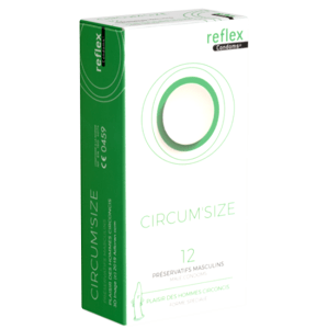 Reflex Single: Circum'Size, 12 condoms for circumsized men