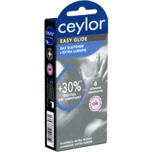 Ceylor Single: Easy Glide, 6 extra wet condoms