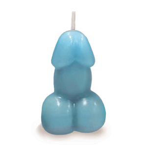Edenova sviečka - Vanilkový penis - Modrá