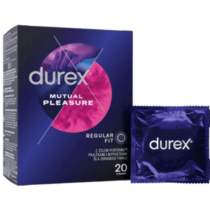 Durex Mutual Pleasure – vrúbkované kondómy (20 ks)