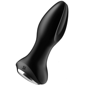 SATISFYER - Rotator Plug 1+ Vibrating Plug App, čierna