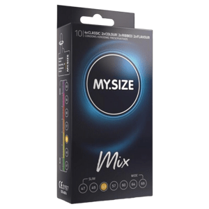 MY SIZE - MIX CONDOMS 53 MM 10 UNITS