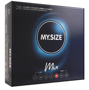 MY SIZE - MIX CONDOMS 60 MM 28 UNITS