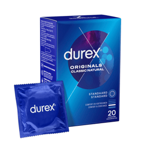 Durex Originals Klasické Prírodné - Kondomy - 20 kusov