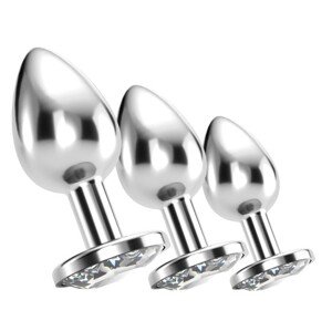 CRUSHIOUS BIJOU ANAL TRAIN TRIO CLEAR WITH FREE INDIVIDUAL BAGS