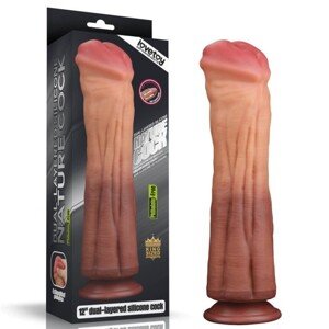 30 cm Dvojvrstvový Platinum Silikónový dildo