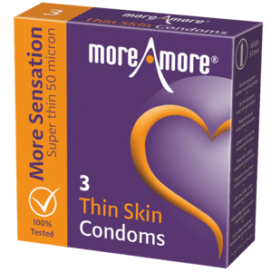 More Amore Single: Thin Skin, 12 silky soft condoms