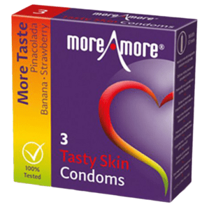 More Amore Single: Tasty Skin, 3 condoms with tasty flavours