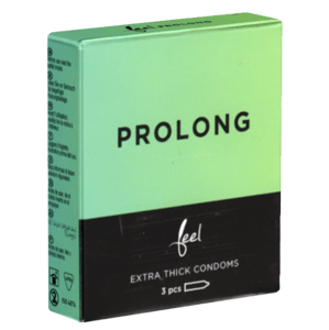 Feel «Prolong» condoms for more endurance without chemicals 3 pcs