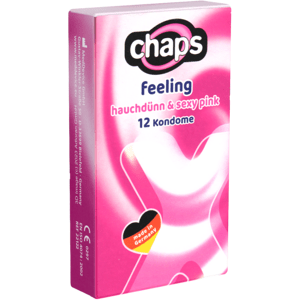 Chaps Single: Feeling (Hauchzart, Rosé), 12 condoms