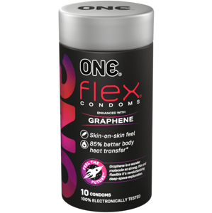 ONE «Flex» 10 condoms, enhanced with Graphene